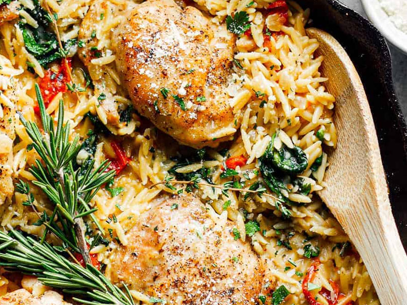 Tuscan Chicken Orzo You Must Try This Delicious Pot Dish