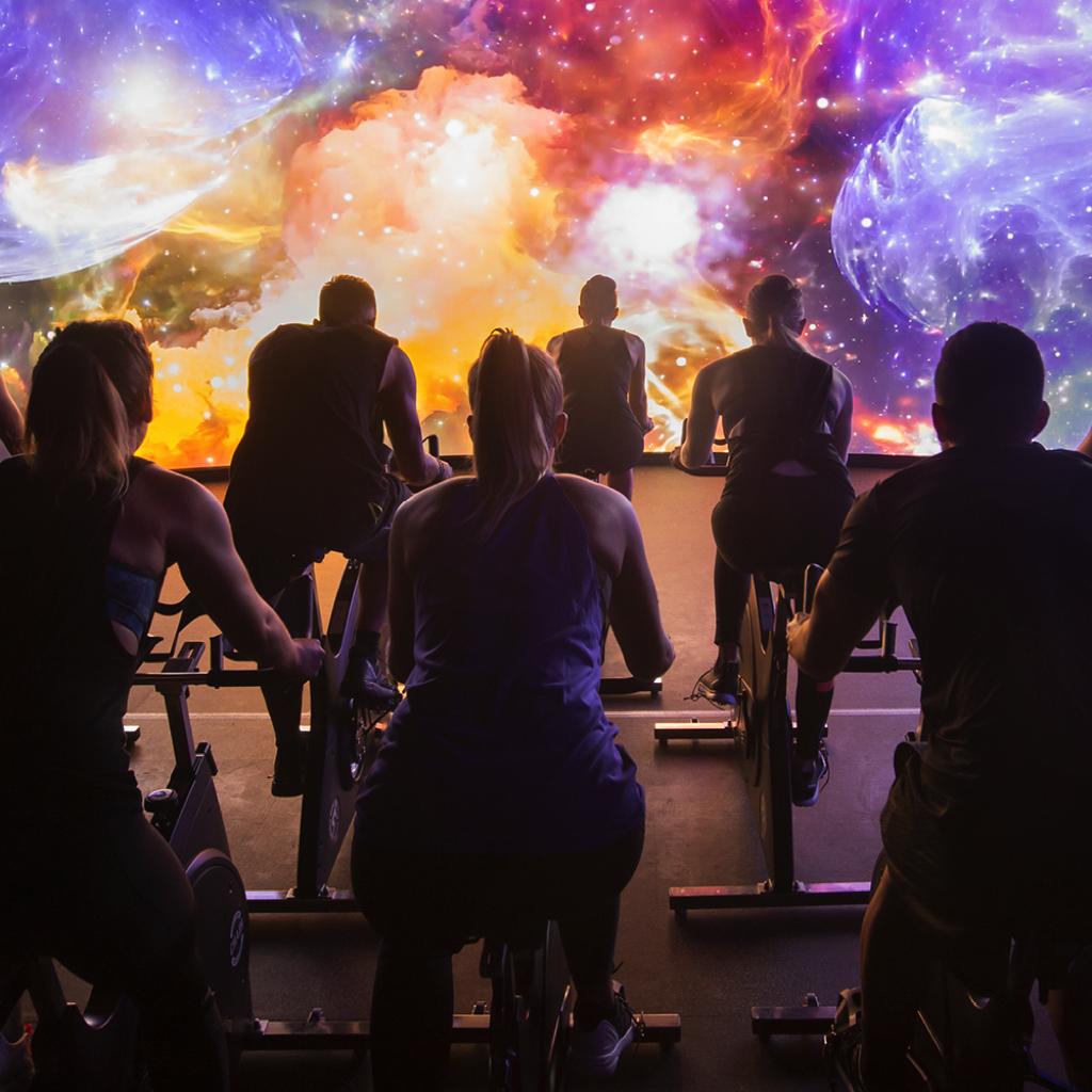 Immersive indoor cycling on sale