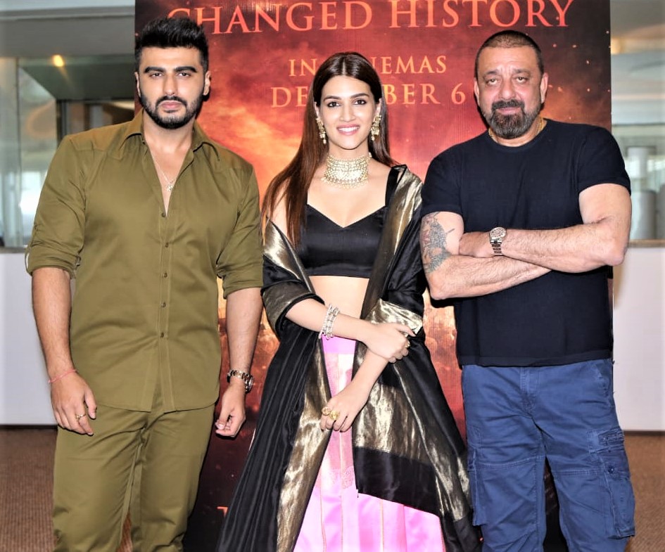 Arjun Kapoor, Kriti Sanon And Sanjay Dutt At The Trailer Launch Of ...