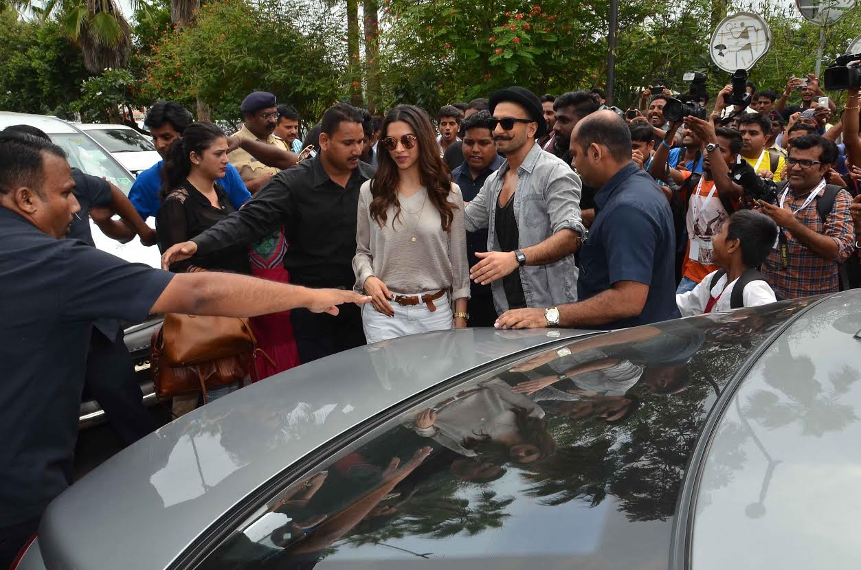 Deepika Padukone And Ranveer Singh At The Song Launch Of Bajirao