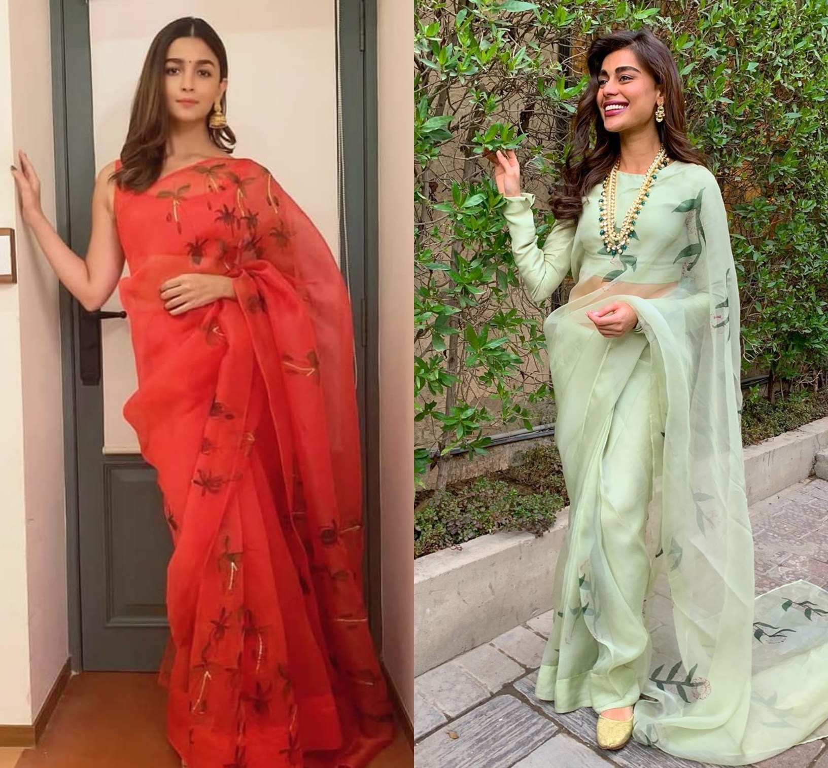 Sadaf Kanwal Sex Hd - Three Organza Saris We Fell In Love With In 2019 - Masala
