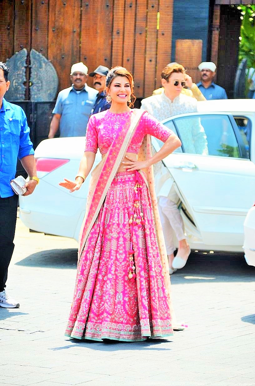 Shanaya Kapoor in pink lehenga for cousin Sonam Kapoor's Wedding