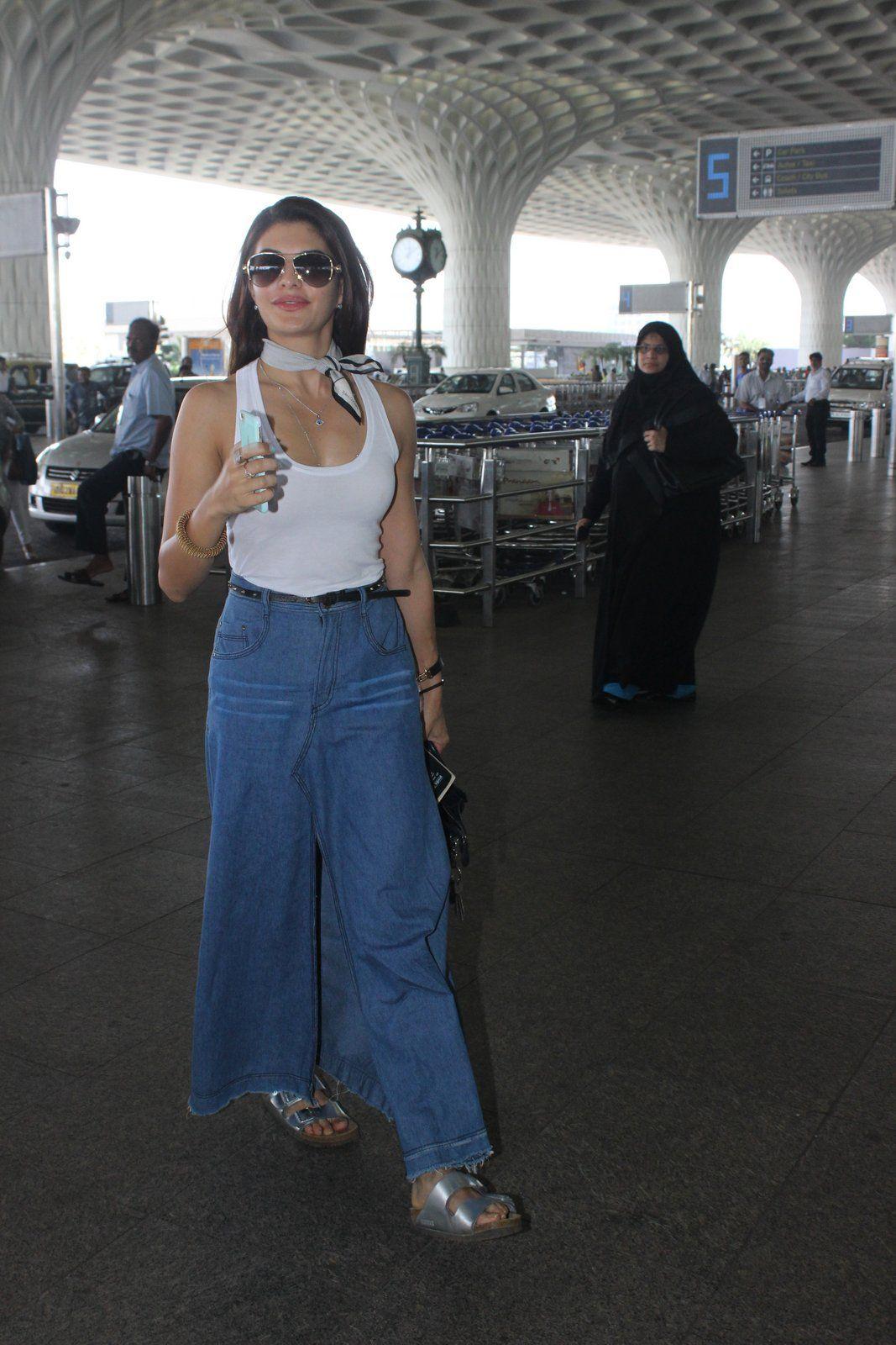 Jacqueline Fernandez goes street style chic in Rs.65K Prada Denim