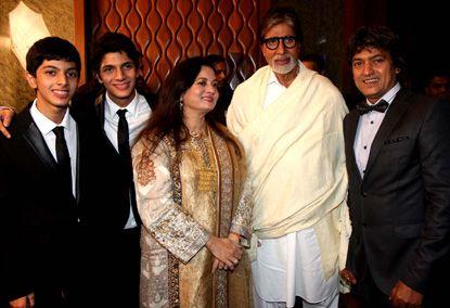 Big B At Aadesh Shrivastava's Birthday Bash - Masala.com