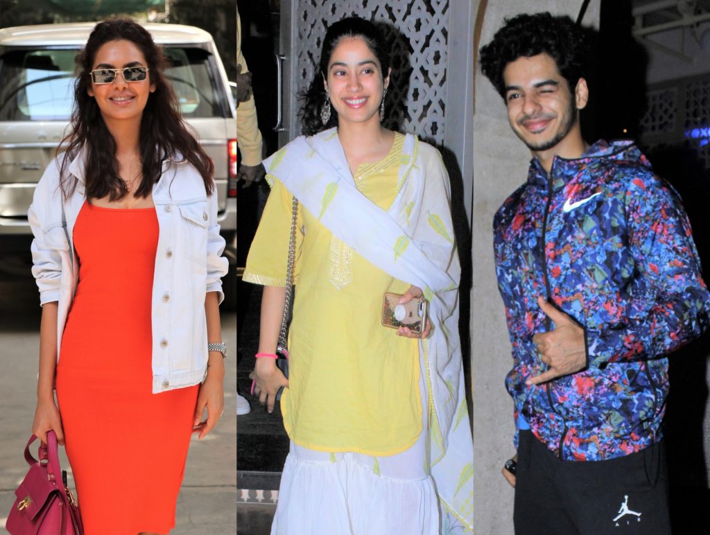 Esha Gupta, Ishaan Khatter and Janhvi Kapoor Spotted Around Town ...