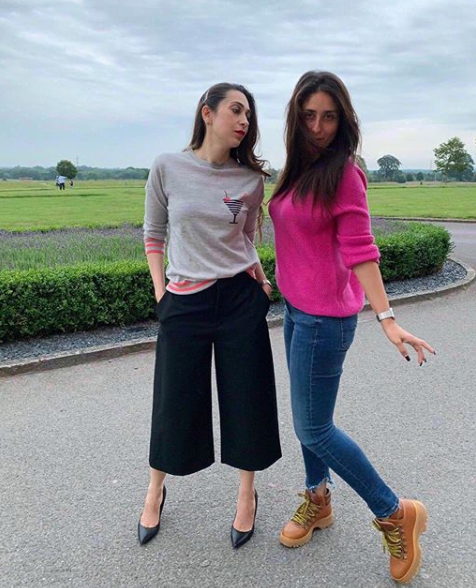 Karishma Kapoor n Kareena Kapoor Khan  Bollywood, Kareena kapoor, Karisma  kapoor