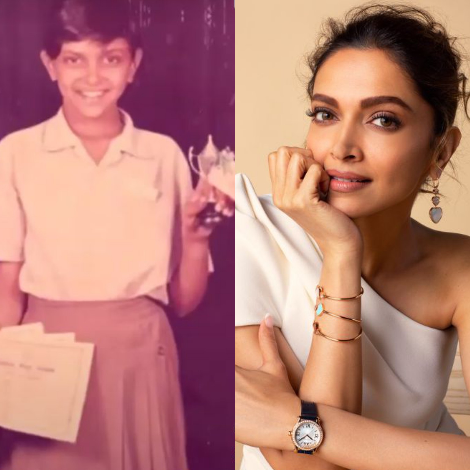 deepikapadukone 's Nail Bracelet and Love Bracelet made in Stainless Steel.  Available in Golden, Silver and Rose-Gold Colour. Price: ... | Instagram