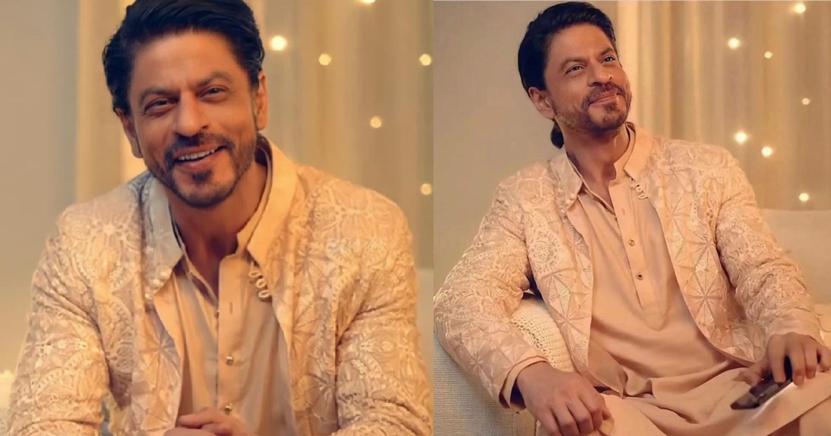 Shah Rukh Khan Dons Sherwani By Pakistani Designer For Diwali Ad