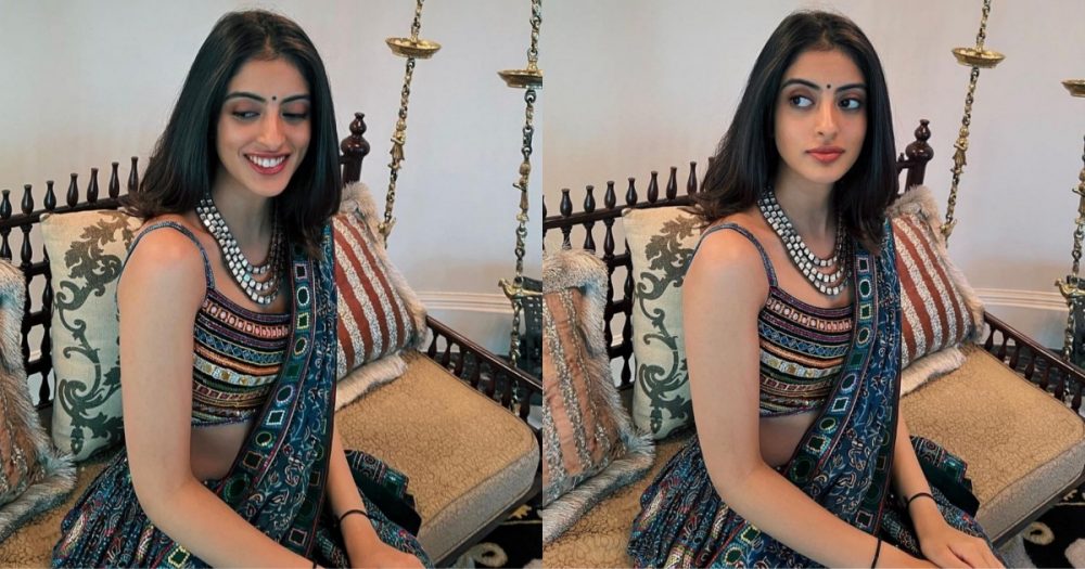 Navya Naveli Nanda turns 'true blue' desi beauty