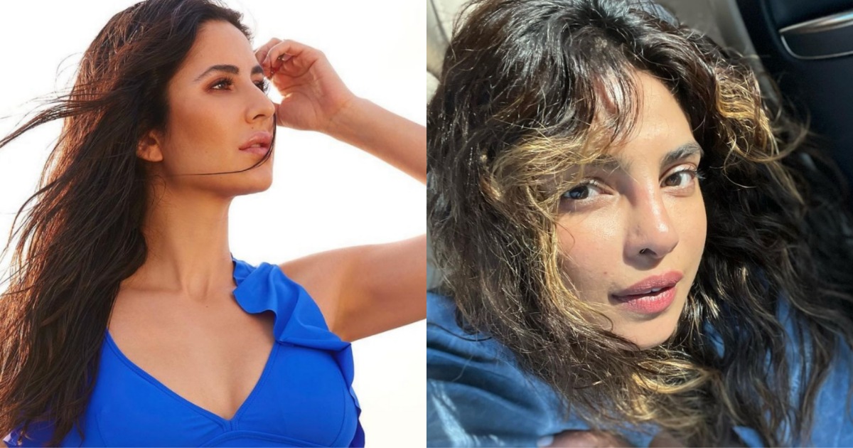 Katrina Kaif slays in bikini, Priyanka Chopra's reacts