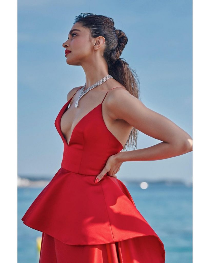 Cannes Fashion Decoded - Here's what Deepika Padukone's red Louis Vuitton  look featured - Masala