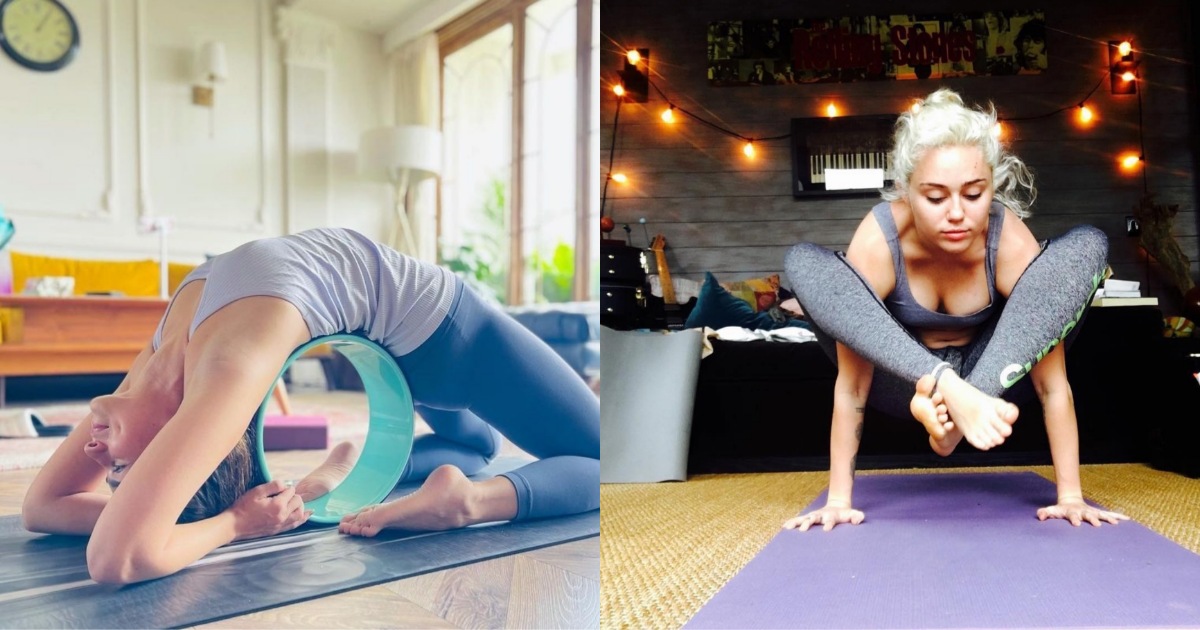 10 celebrities' yoga poses to inspire your fit streak