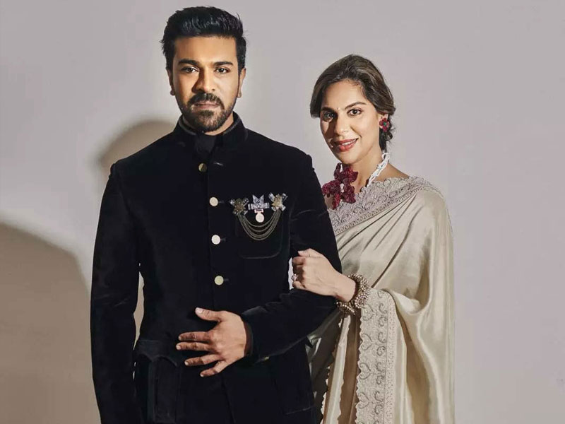 RRR star Ram Charan and his wife's Oscar outfits love 1