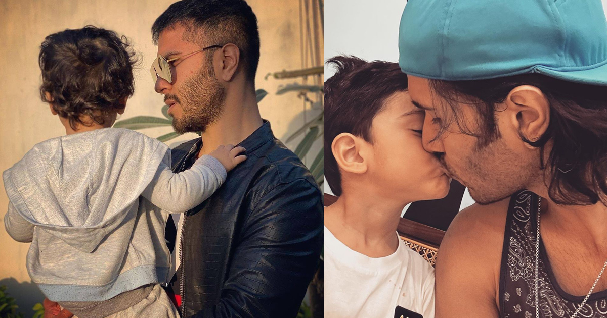 Pakistani actor Feroze Khan kisses his son on the lip, and fans are ...