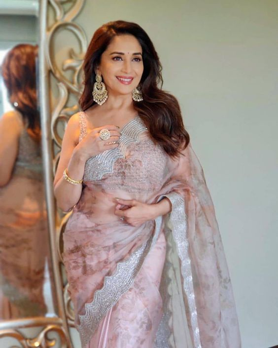 Beautiful Looks of Madhuri Dixit in Saree With Pictures | Styles At Life