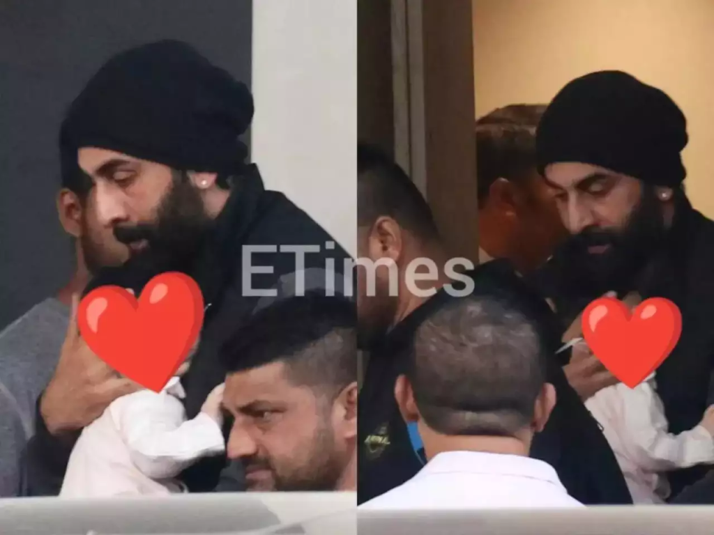 WATCH: New dad Ranbir Kapoor adorably wears a cap with baby Raha's name on  it - Masala