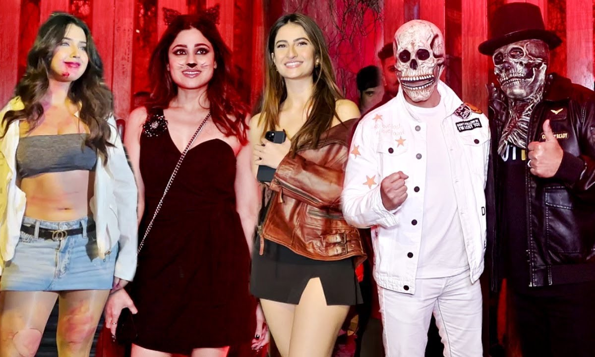 In Photos Raj Kundra, Shilpa Shetty's SPOOKY Halloween party