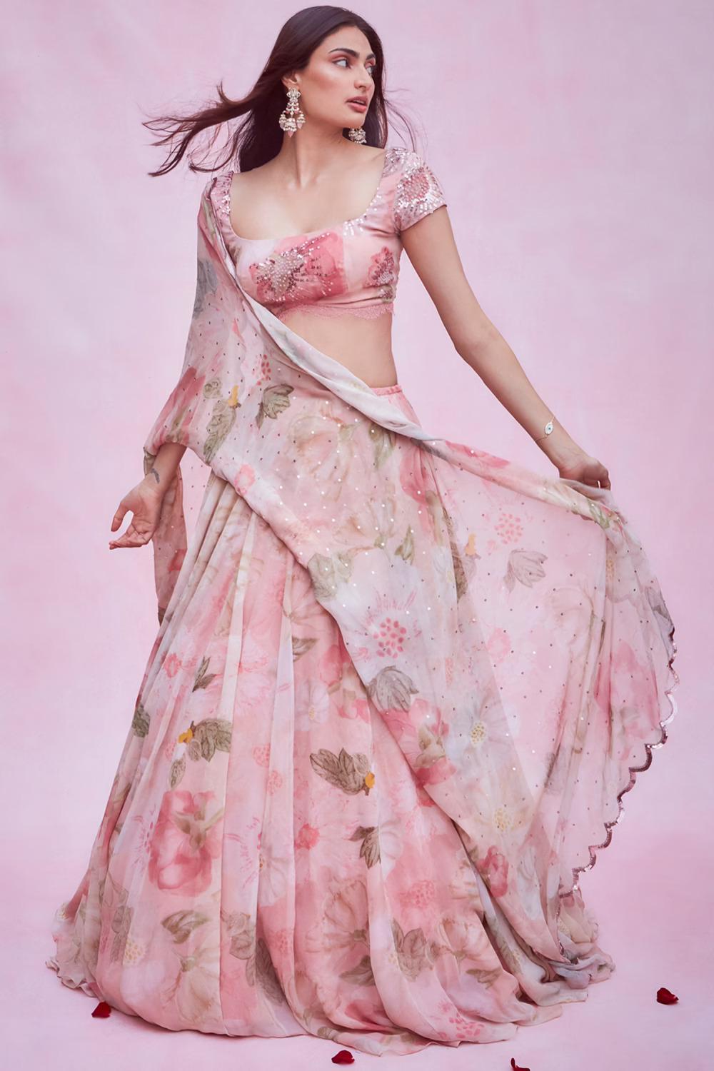 Athiya Shetty's Pink-Hued Chikankari Lehenga Took 10,000 Man-Hours To Make,  It's Every Bit Exquisite