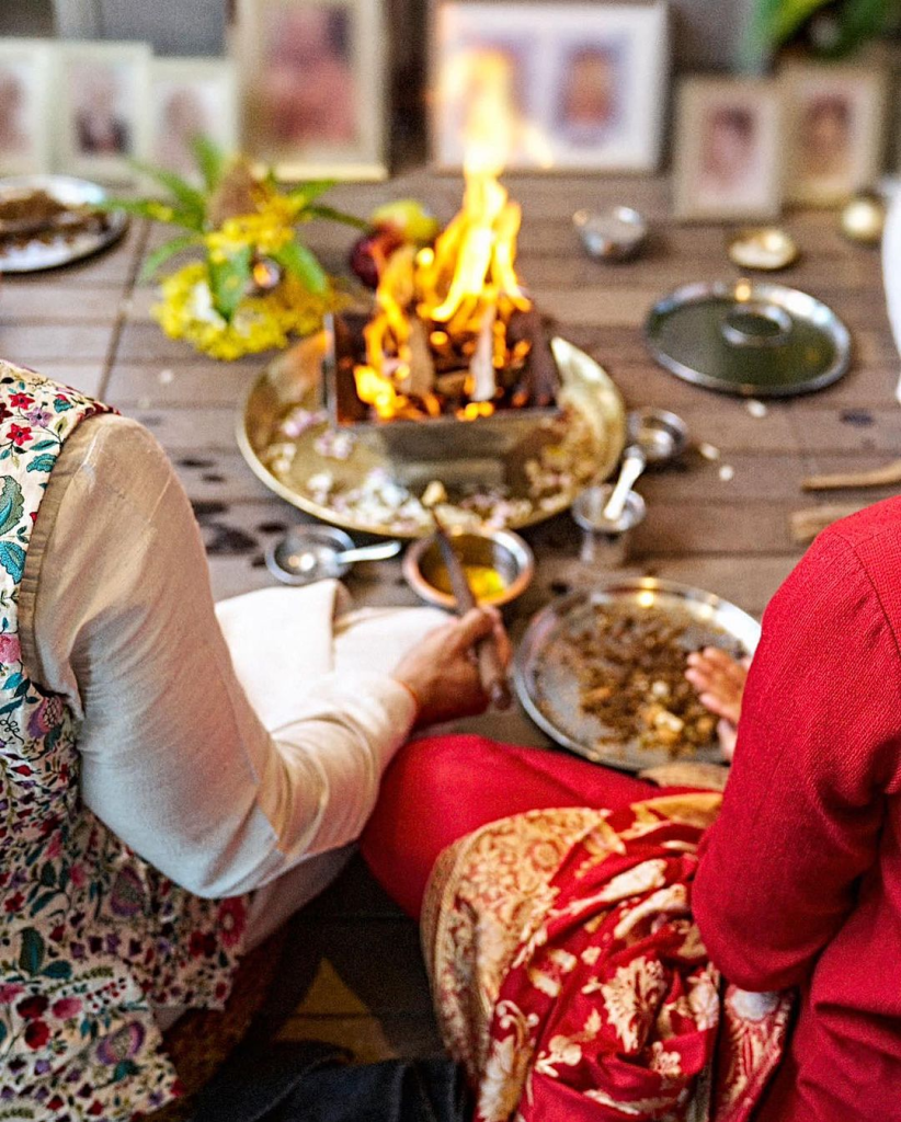 Inside: Deepika Padukone and Ranveer Singh share gorgeous pictures of their intimate Diwali puja