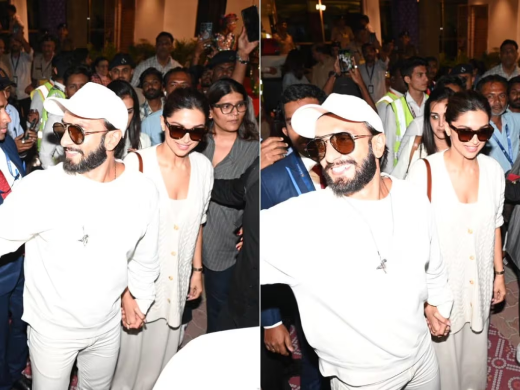 WATCH: Ranveer Singh shields Deepika Padukone in 1st appearance post-pregnancy announcement