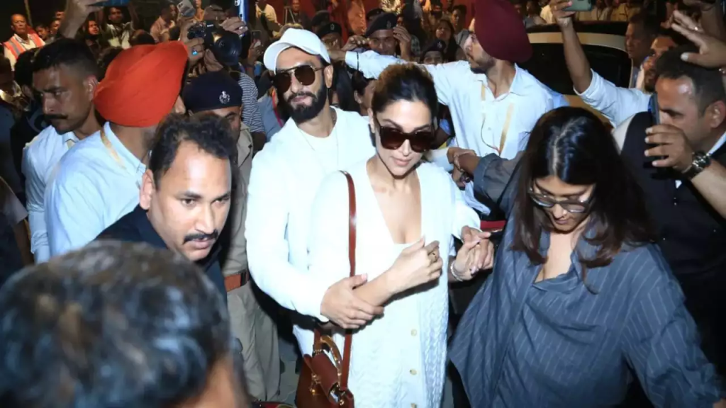 WATCH: Ranveer Singh shields Deepika Padukone in 1st appearance post-pregnancy announcement