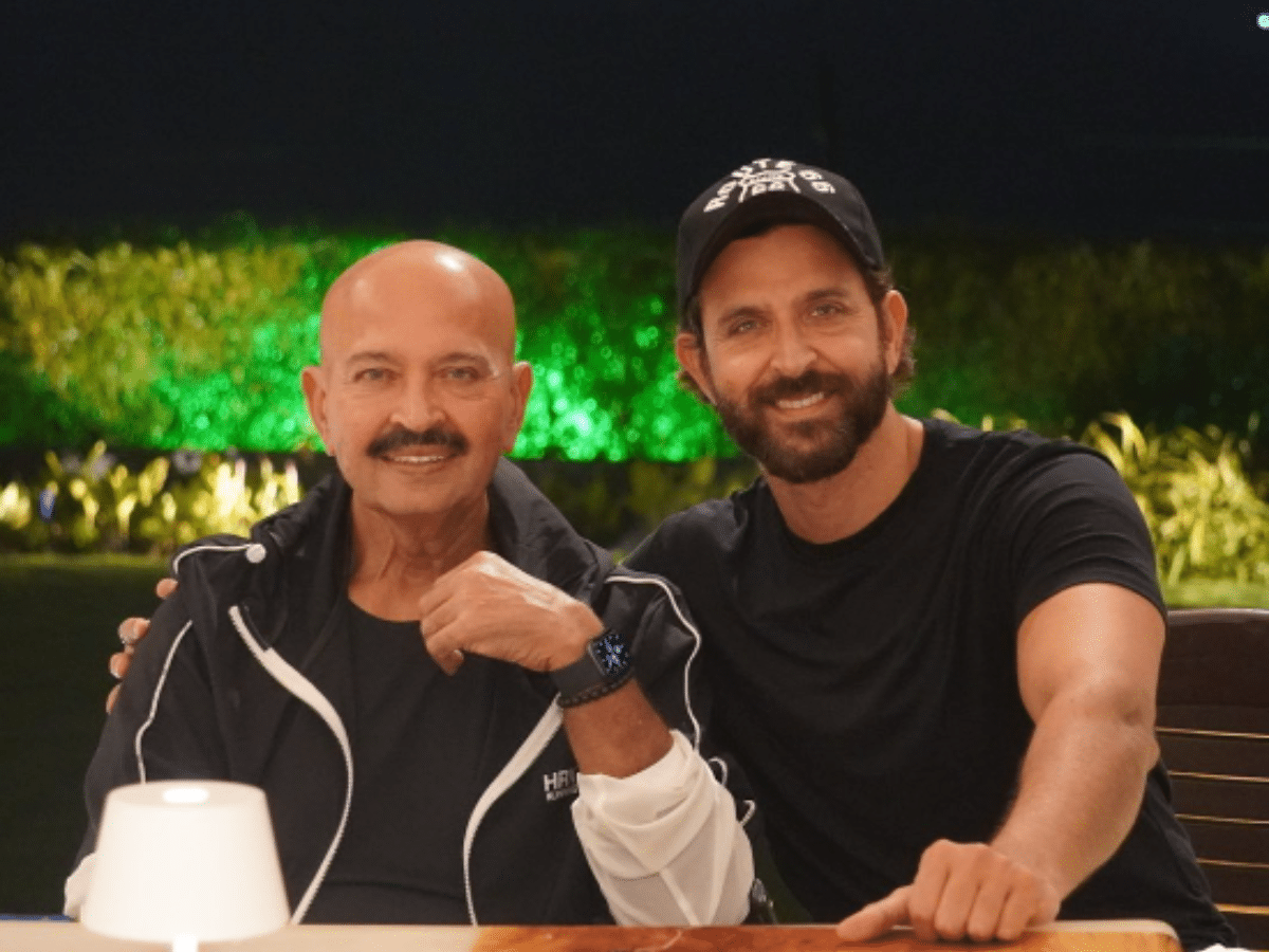 Hrithik Roshan and Rakesh Roshan