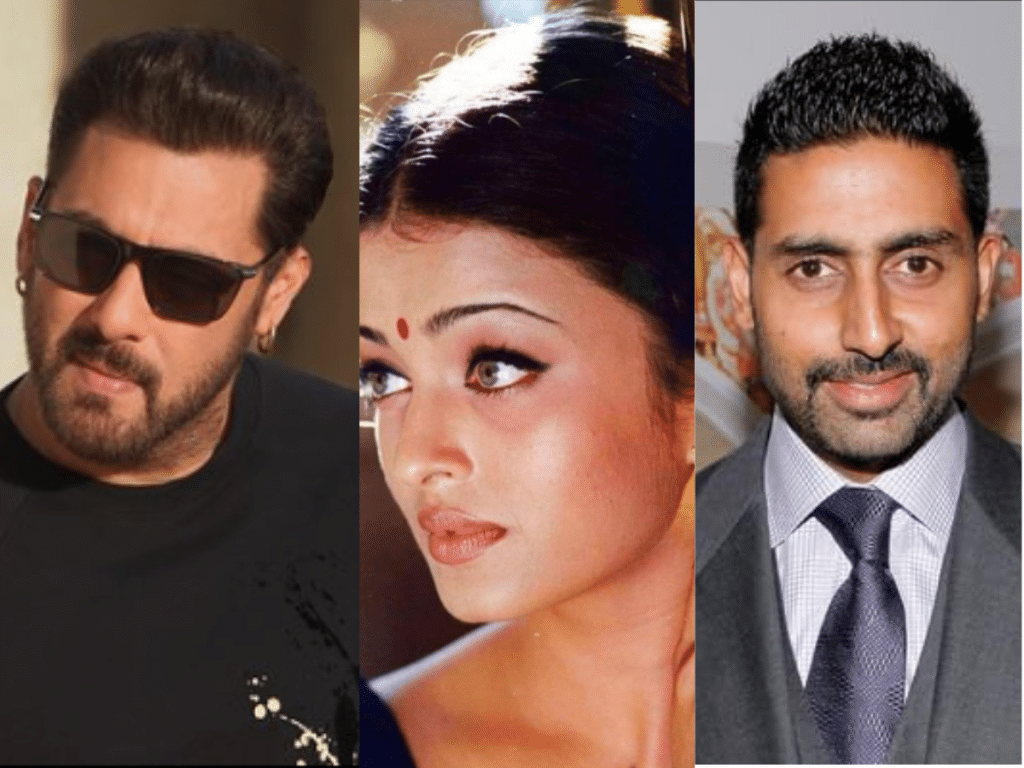 Salman Khan, Aishwarya Rai and Abhishek Bachchan