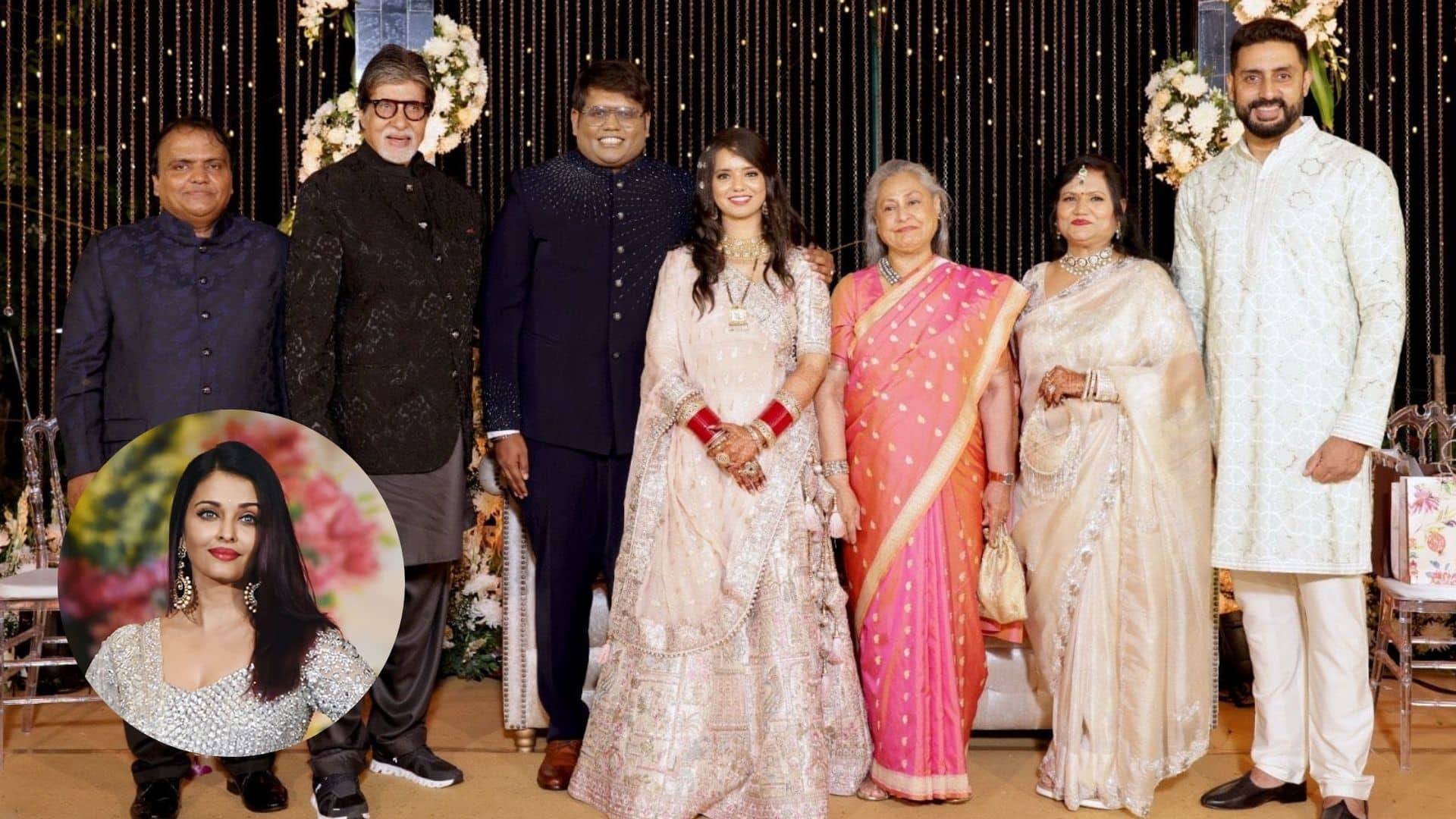 Amid divorce rumours with Abhishek Bachchan, Aishwarya Rai goes missing  once again as Bachchan family attends a wedding in Mumbai - see viral pic!