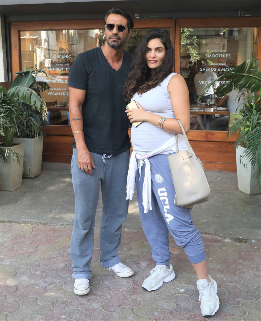 Arjun Rampal And Gabriella Demetriades Are Still Stylish In Tracks ...