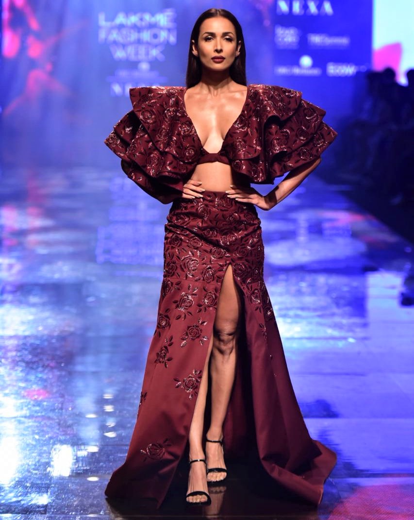 Malaika Arora Brings the Heat to the Ramp for Manish Malhotra at Lakme Fashion Week - Masala