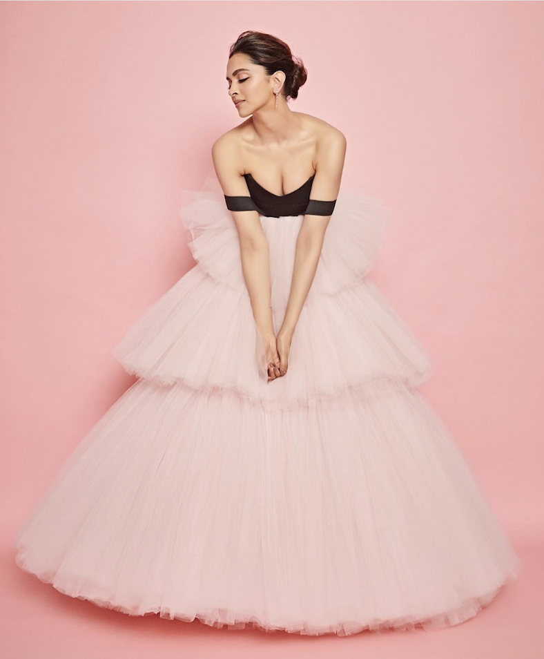 deepika padukone pink gown