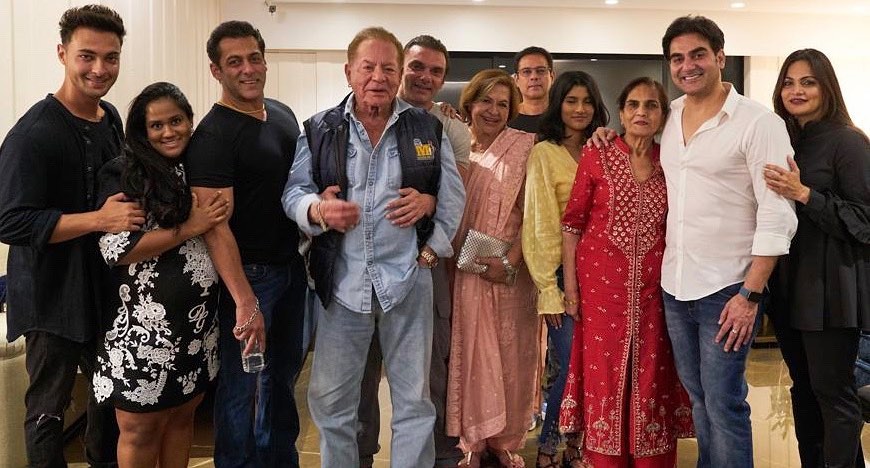 Salman Khan with his family