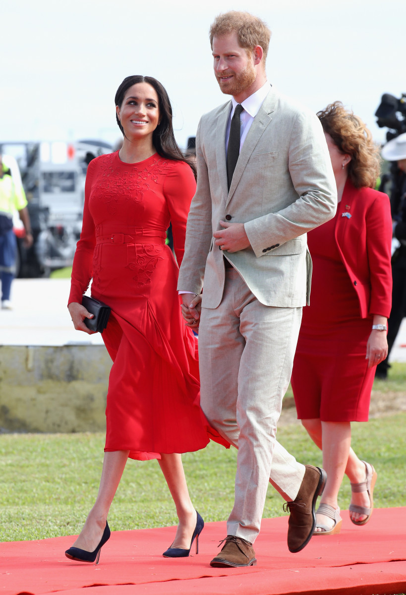 all red outfit