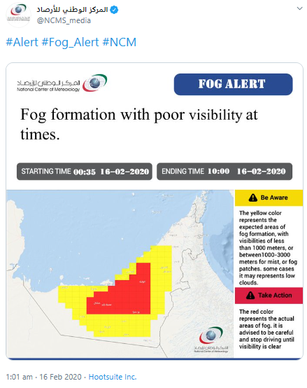 Uae Weather Fog Leads To Low Visibility In Dubai And Abu Dhabi Masala