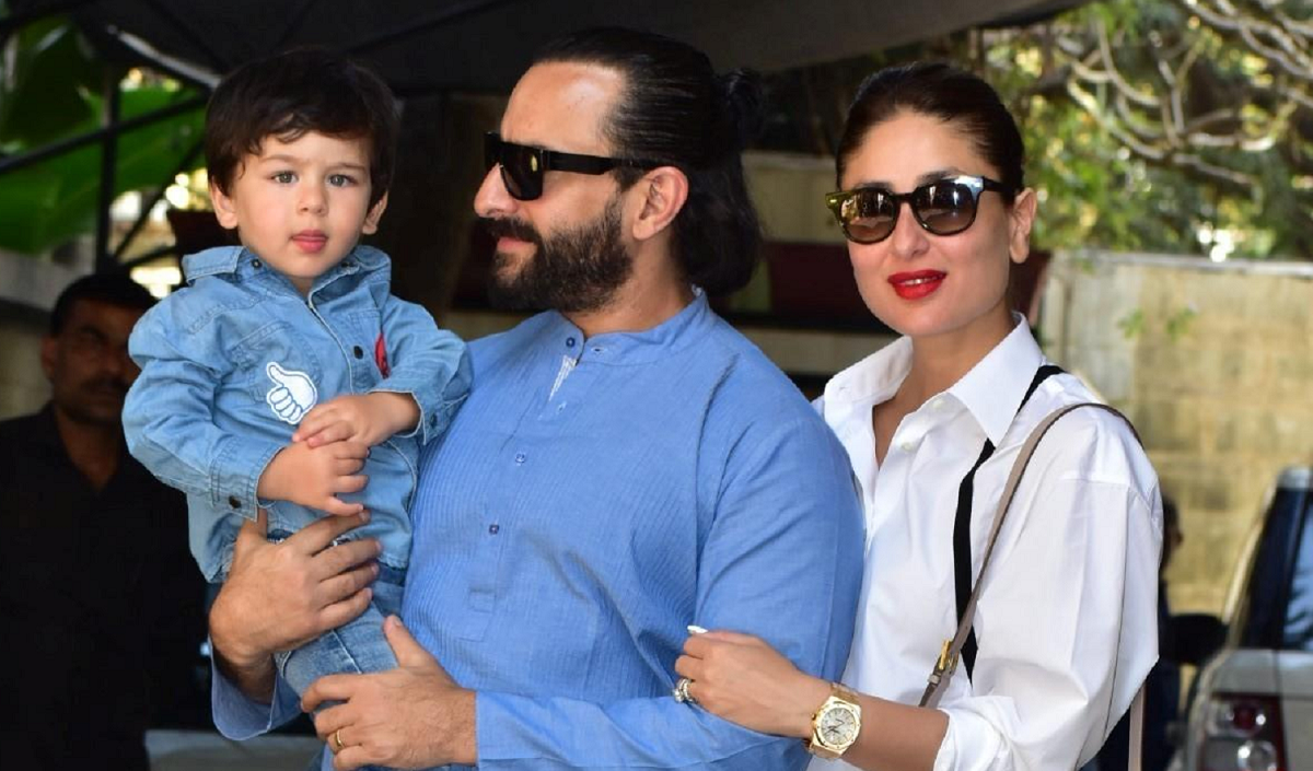 Taimur Ali Khan And Saif Ali Khan Spotted Out And About