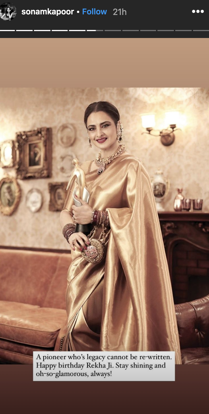 Happy Birthday Rekha: Bollywood Wishes The Actress A Happy Birthday ...