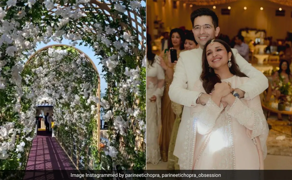 Parineeti Chopra Raghav Chadha Wedding See The First Pictures From The Couple S 90s Themed