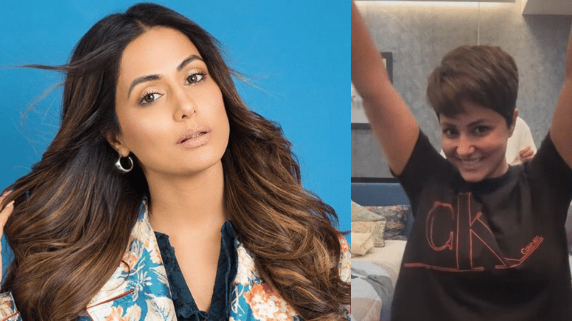 WATCH! Heartbreaking video of Hina Khan chopping her hair amidst cancer ...