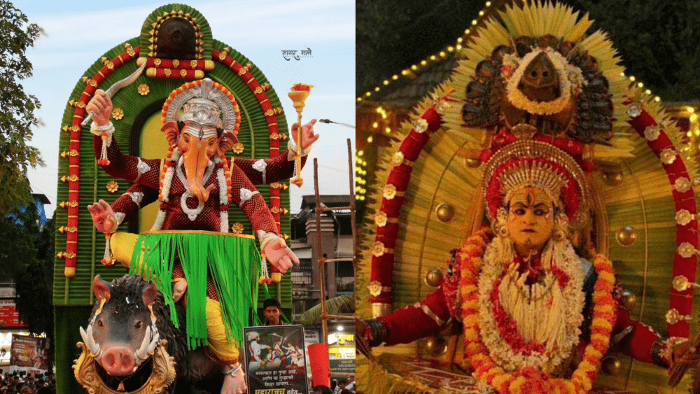 Ganesh Chaturthi 2024: Kantara-themed Ganapati idol wins over the ...