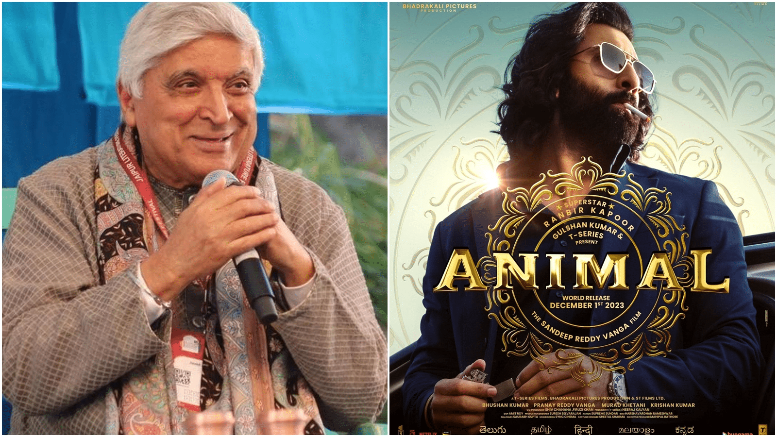 Animal: Javed Akhtar slams Ranbir Kapoor and Sandeep Reddy Vanga's film ...